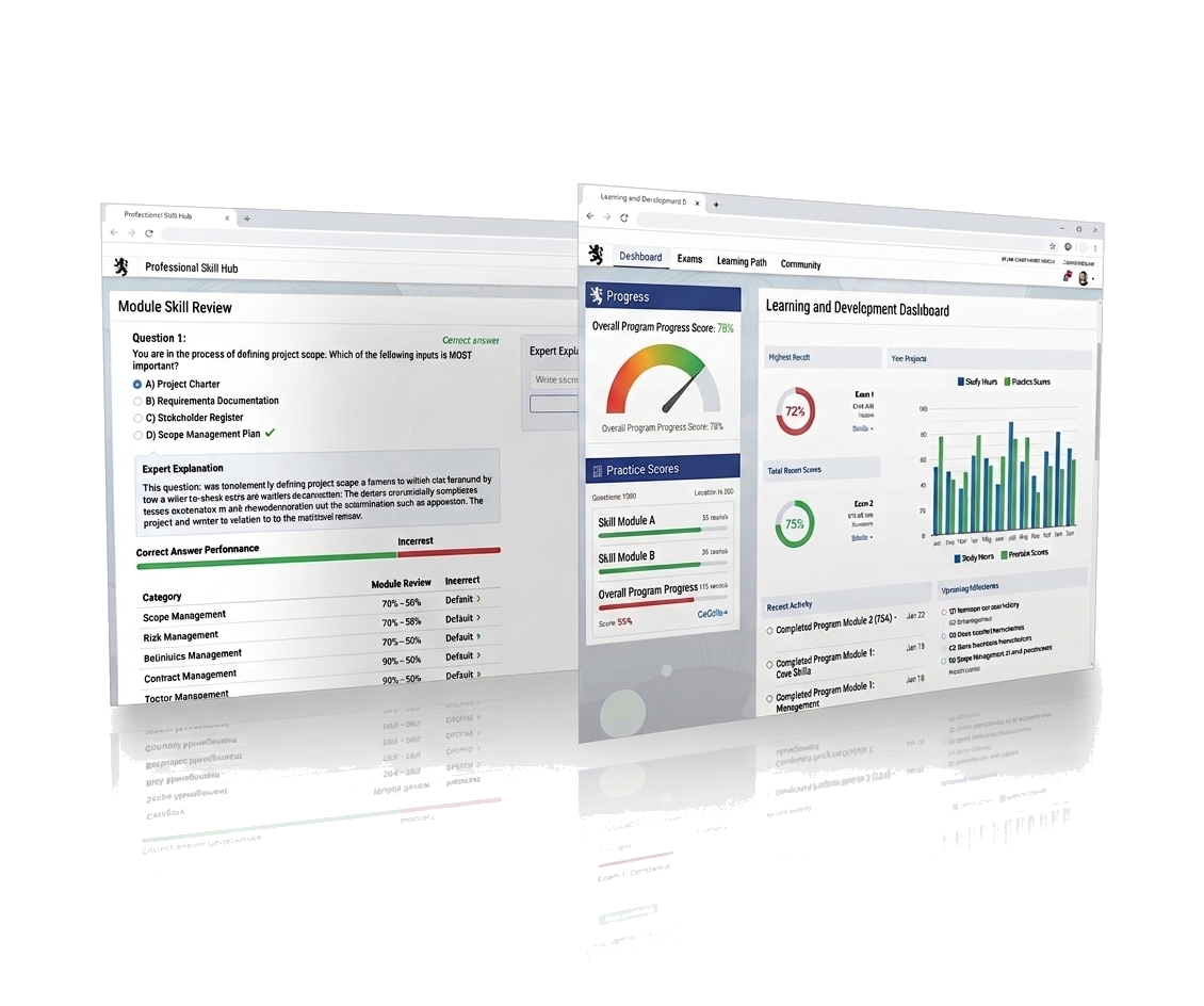 Tea Som Exam progress dashboard preview