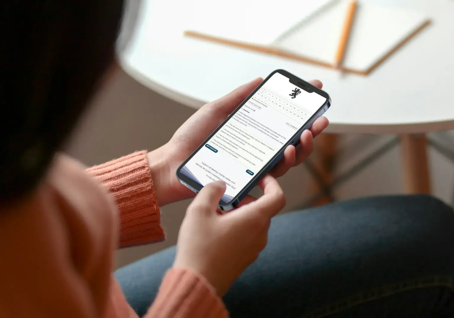 Tea Som Exam mobile study experience preview